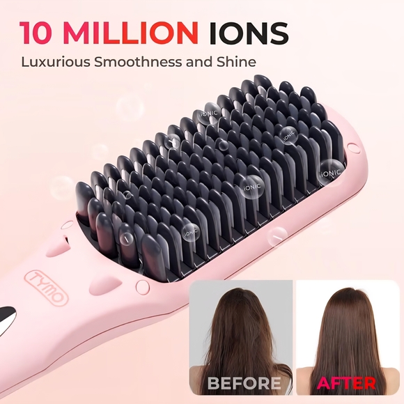 💜 2/$35 or 3/$55  TYMO Pink Hair Straightening Brush - Picture 4 of 8